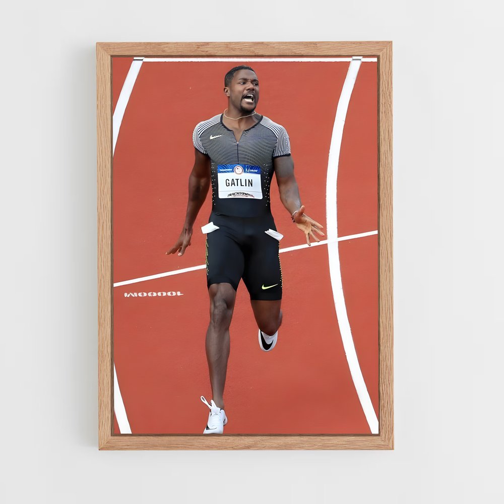 Poster Justin gatlin – affiche Athlétisme (vue 4)